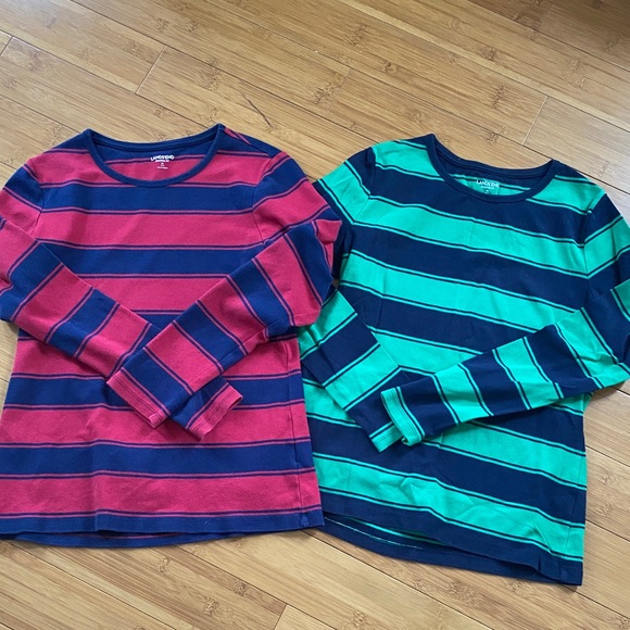 Lands' End Tops - Lands End shaped fit cotton t shirt bundle